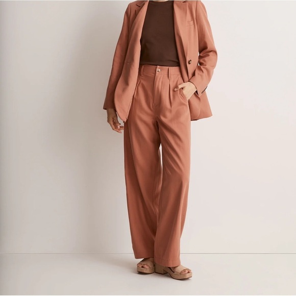 Madewell The Neale Straight-Leg Pant in Drapeweave - Picture 1 of 11